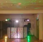 Our sdisco called sonic sounds discos, disco set up for a party