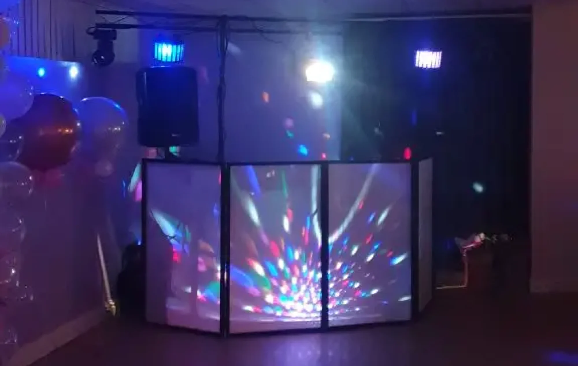 We at Sonic Sounds Discos cater for your party. disco with disco lights
